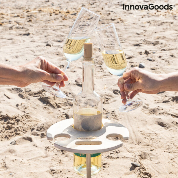 Преносима сгъваема маса за вино за открито Winnek InnovaGoods