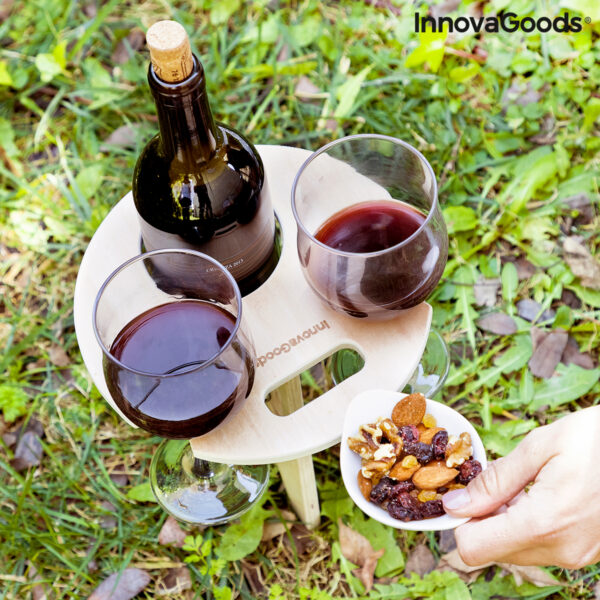 Преносима сгъваема маса за вино за открито Winnek InnovaGoods