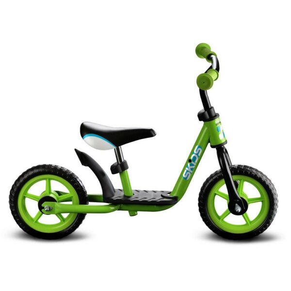 Детски велосипед Skids Control Стомана Зелен Найлон Cтепенки