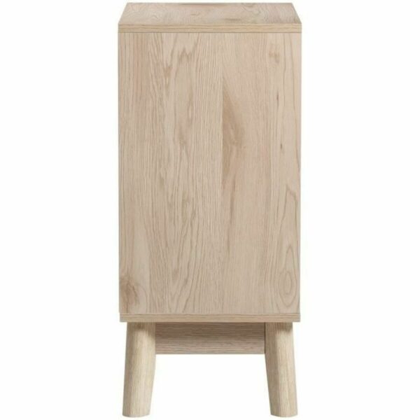 Нощно шкафче Сив Дървен MDF Бял (45 x 30 x 65 cm)