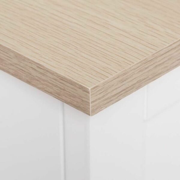 Нощно шкафче бор Бял Дървен MDF (40 x 35 x 60 cm)