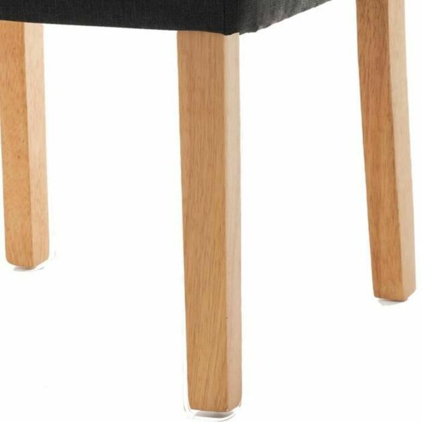 Трапезен стол Elyna Дървен полиестер каучук Полиуретан Тъмно сив (47 x 60 x 100 cm) (2 броя)