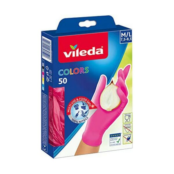 Ръкавици за Еднократна Употреба Vileda 50 Части S/M