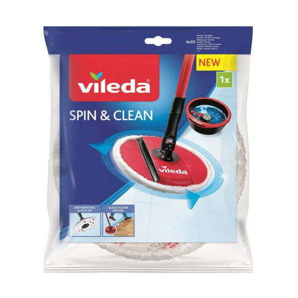 Резервен Моп за Бърсане Vileda Spin & Clean На почва