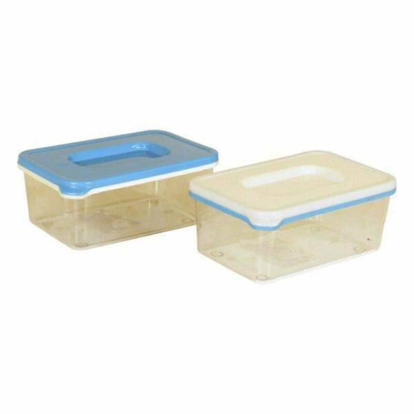 Правоъгълна Кутия за Обяд с Капак Пластмаса (0,4 l) (13 x 8,5 x 5,5 cm)