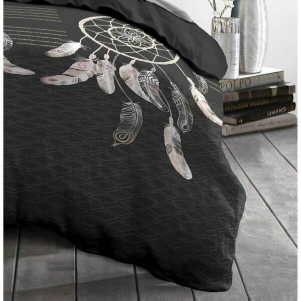 Покривало за одеяло Ловец на сънища Микрофибър Антрацит 220 x 240 cm