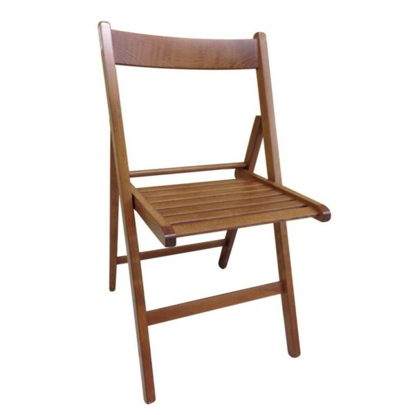 подплатен къмпинг стол орех букова дървесина (79 x 42,5 x 47,5 cm)