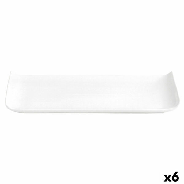 Чиния Quid Chef Baguette Керамика Бял (25 x 12 cm) (Pack 6x)