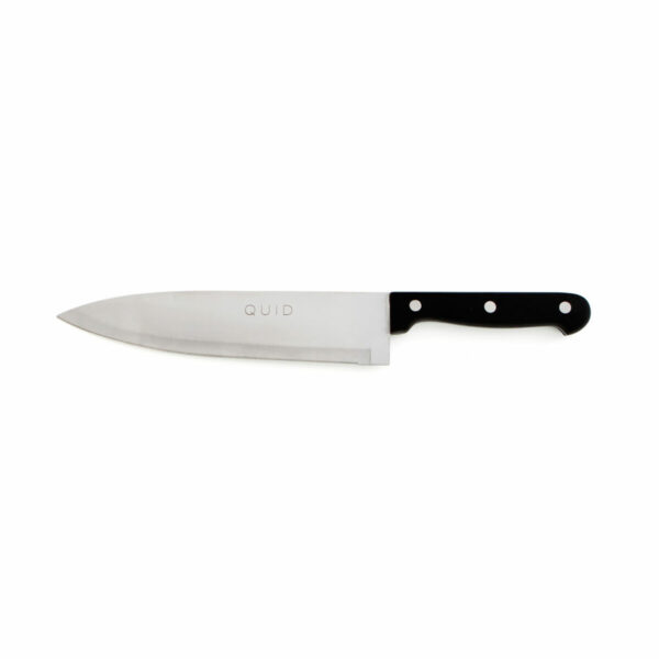 Нож за Месо Quid Kitchen Chef Черен Метал (20 cm) (Pack 6x)