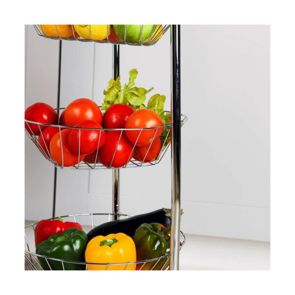 Количка за зеленчуци Quid Метал Стомана Лесно се почиства (31 x 78 cm)