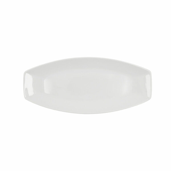 Поднос за сервиране Quid Gastro Керамика Бял (35,5 x 15,8 x 2,8 cm) (Pack 6x)