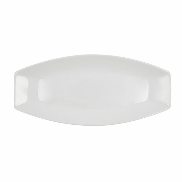 Поднос за сервиране Quid Gastro Керамика Бял (40 x 17,5 x 3,5 cm) (Pack 4x)