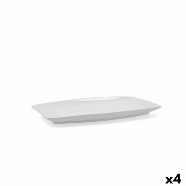 Поднос за сервиране Quid Gastro Керамика Бял (30,5 x 19,5 x 2,5 cm) (Pack 4x)