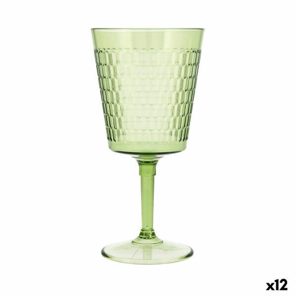 Чаша за вино Quid Viba Зелен Пластмаса (420 ml) (Pack 12x)
