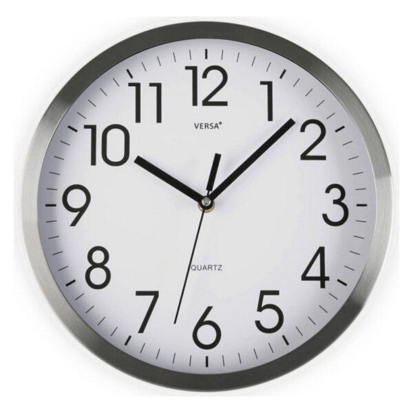 Стенен часовник Алуминий (4,1 x 25 x 25 cm)