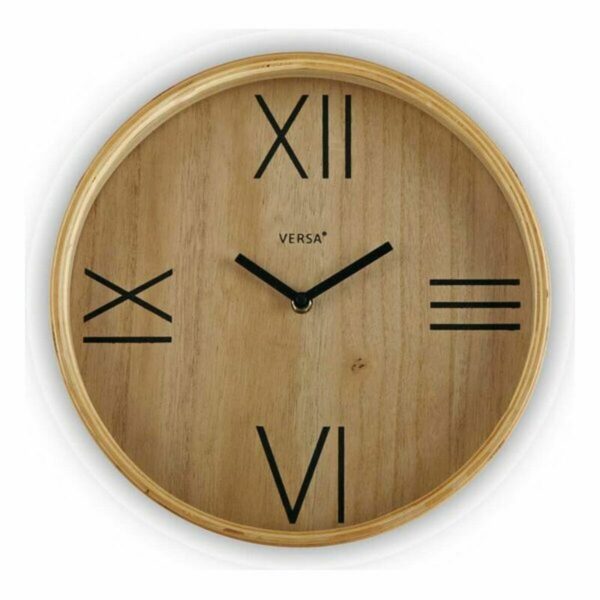 Часовник Versa Дървен (4,5 x 29,5 x 29,5 cm)