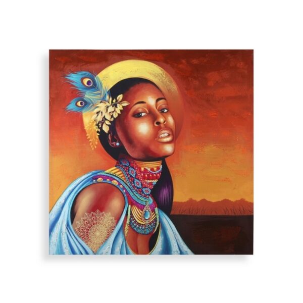 Картина Versa Етническа жена (2,8 x 80 x 80 cm)