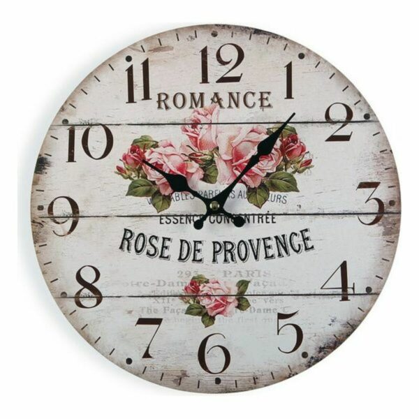 Стенен часовник Versa Romance Дървен (4 x 30 x 30 cm)