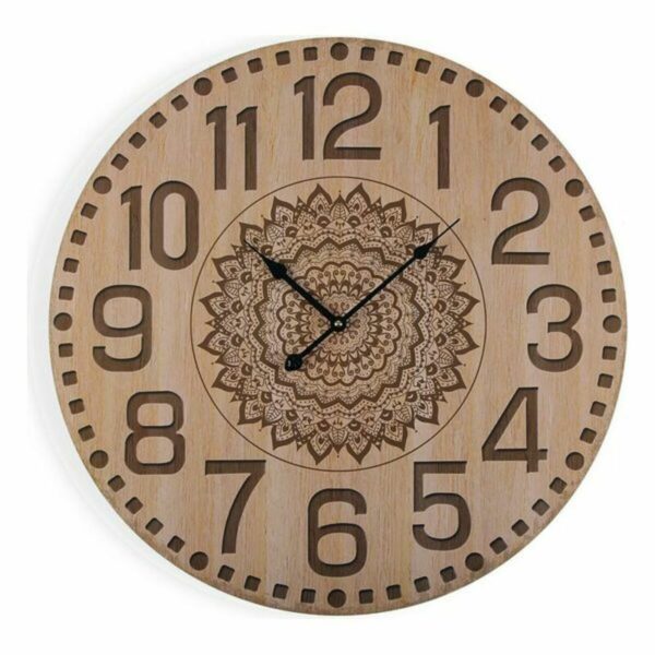 Стенен часовник Versa Дървен (3 x 58 x 58 cm)