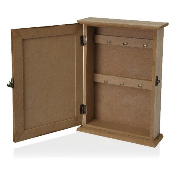 Шкаф за ключове Естествен Дървен MDF (6,5 x 27 x 20 cm)
