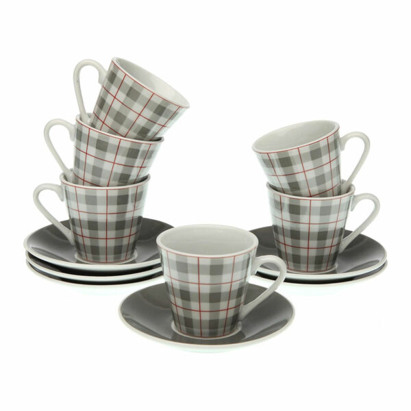 Комплект чаши за кафе части Versa Camy Порцелан (6 Части) (5,8 x 6 x 5,8 cm)