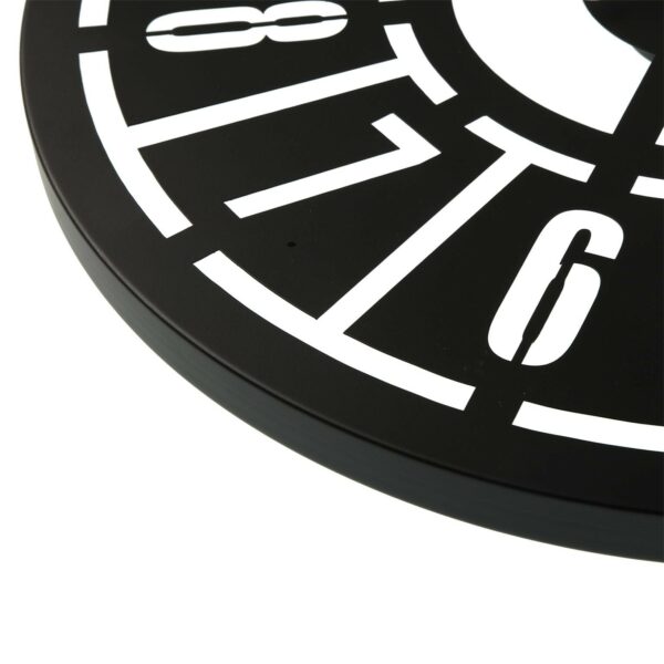 Стенен часовник Versa Черен Метал (60 x 60 x 5 cm)