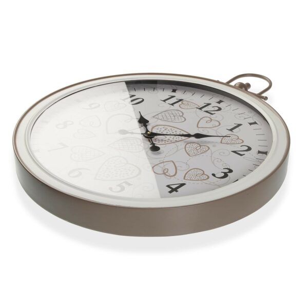 Стенен часовник Versa Cozy сърца Метал (5 x 73,5 x 60 cm)