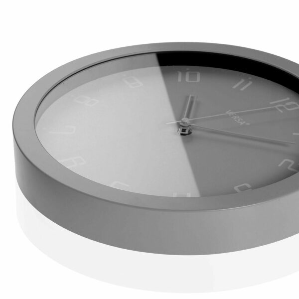 Стенен часовник Сив полипропилен (4,3 x 30 x 30 cm)