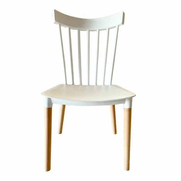 Трапезен стол Versa Бял Дървен полипропилен (52,5 x 80 x 43 cm)
