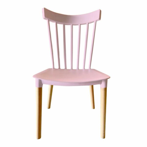 Трапезен стол Versa Розов Дървен полипропилен (52,5 x 80 x 43 cm)