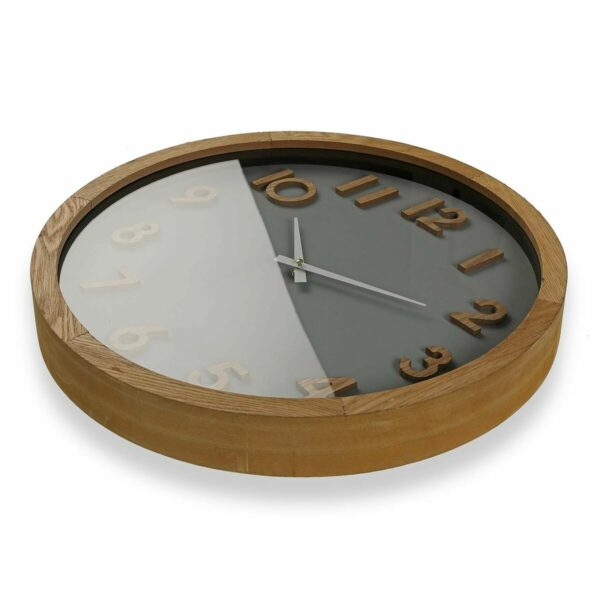 Стенен часовник Versa 50 cm Дървен MDF Дървен MDF/Кристал