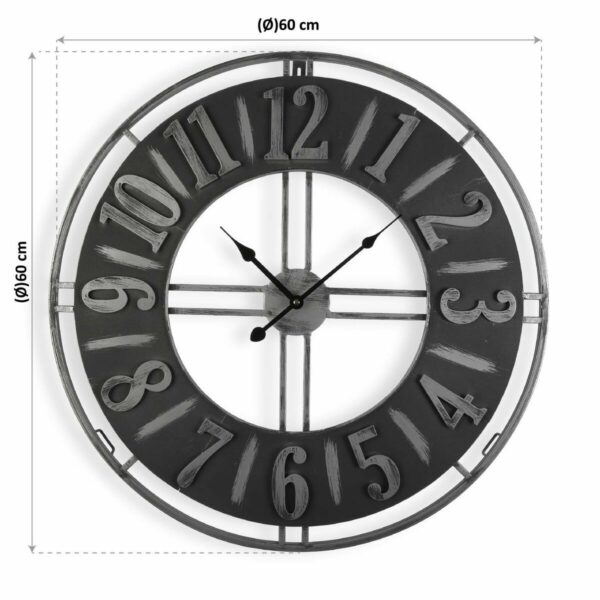 Стенен часовник Versa Метал (2 x 60 x 60 cm)