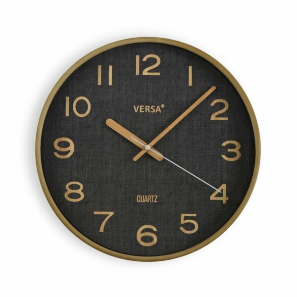 Стенен часовник Versa Тъмно синьо Пластмаса (4,8 x 31 x 31 cm)