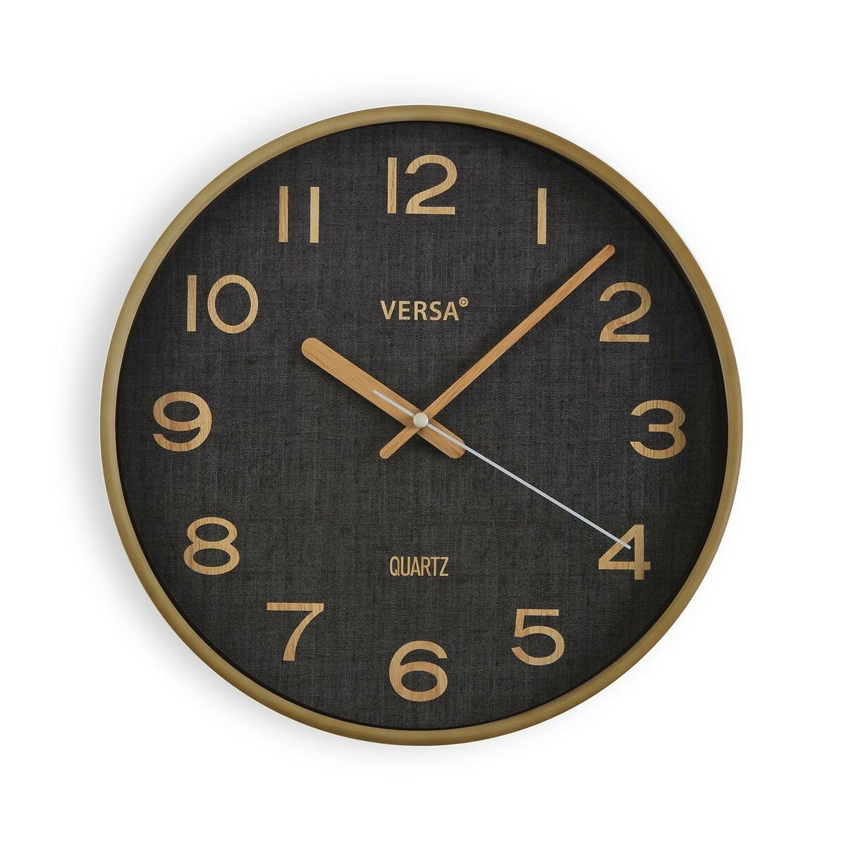 Стенен часовник Versa Corduroy Дървен (4 x 29 x 29 cm)