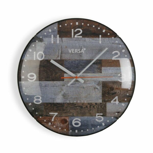 Стенен часовник Versa Син Пластмаса (4,5 x 31 x 31 cm)