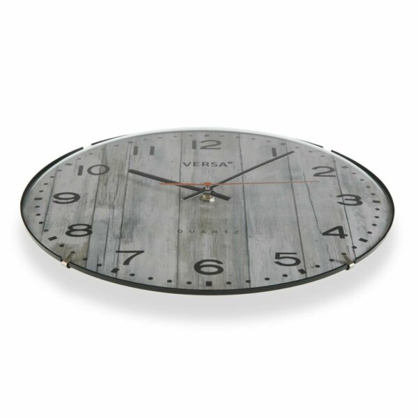 Стенен часовник Versa Сив Пластмаса (4,5 x 31 x 31 cm)