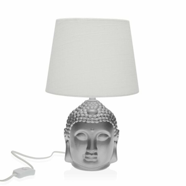 Настолна лампа Versa Сребрист Буда Порцелан (21 x 33 x 21 cm)