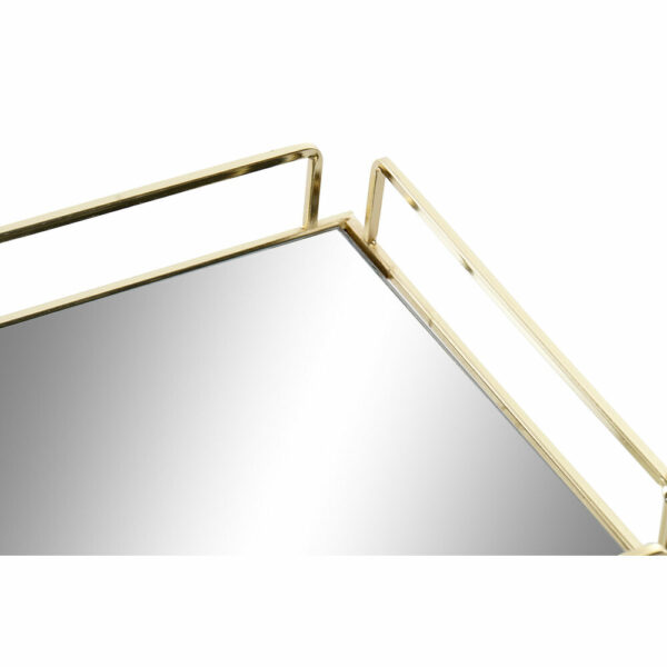 Тава DKD Home Decor Огледало Златен Метал (30 x 20 x 5 cm)