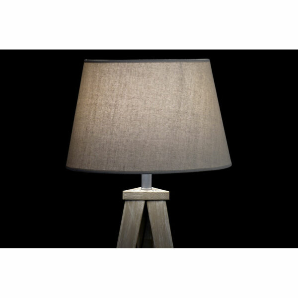 Лампион DKD Home Decor Бежов Метал лен Сметана Триножник Бор (40 x 40 x 154 cm) (2 pcs)