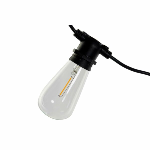 Гирлянда от LED Светлини DKD Home Decor Черен E27 (6 x 15 x 950 cm)