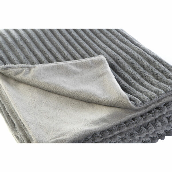 Одеяло DKD Home Decor Сив (130 x 170 x 2 cm)