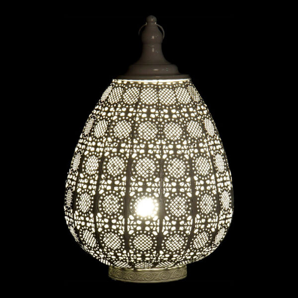 Настолна лампа DKD Home Decor Бял Сребро Метал (31 x 31 x 50 cm)