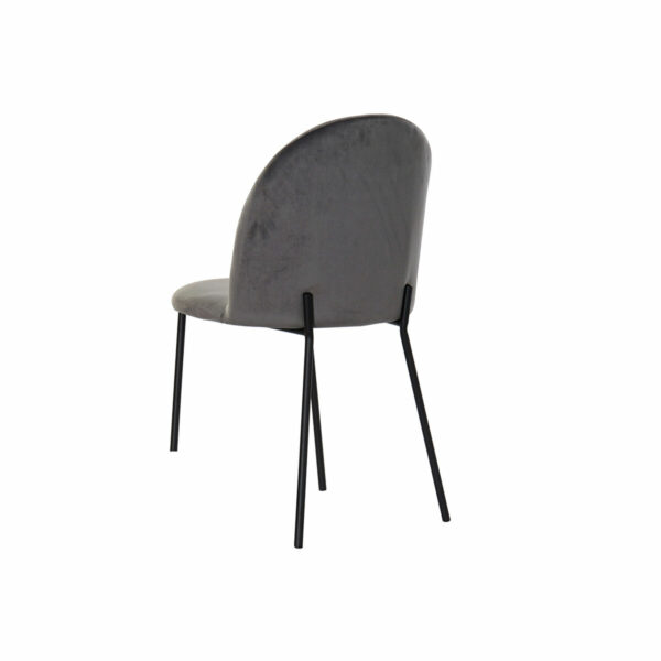 Стол DKD Home Decor Черен Метал Тъмно сив (44 x 53 x 82 cm)