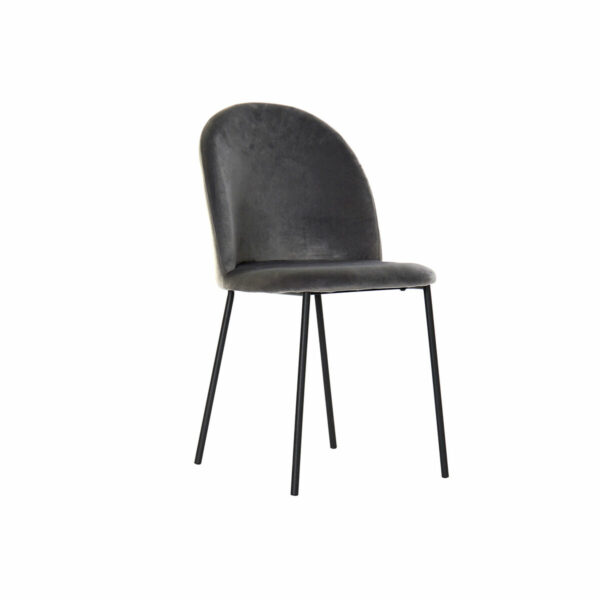 Стол DKD Home Decor Черен Метал Тъмно сив (44 x 53 x 82 cm)