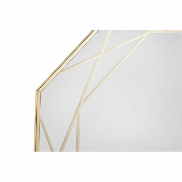Стенно огледало DKD Home Decor Кристал Златен Метал 2 броя (29 x 0,3 x 29 cm)