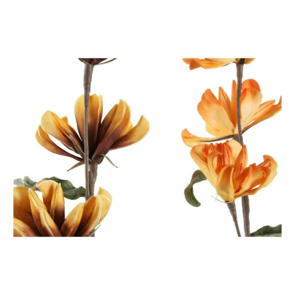 Decorative Flowers DKD Home Decor Жълт Оранжев EVA (етилов винилацетат) (2 pcs)