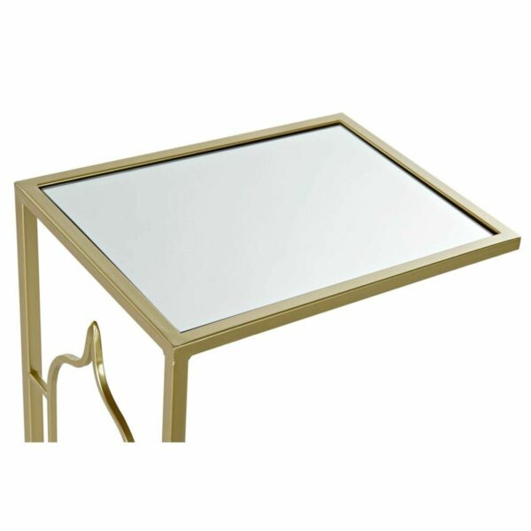 Помощна маса DKD Home Decor Огледало Златен Метал Арабин (40,5 x 30 x 63,5 cm)