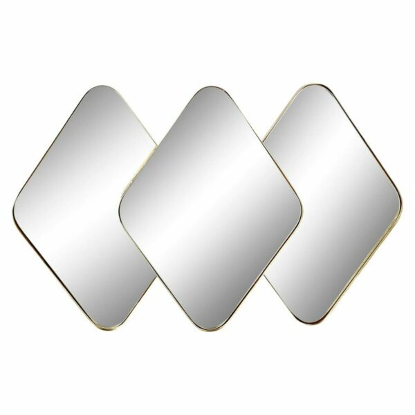 Стенно огледало DKD Home Decor Огледало Златен Метал (110 x 6 x 70 cm)