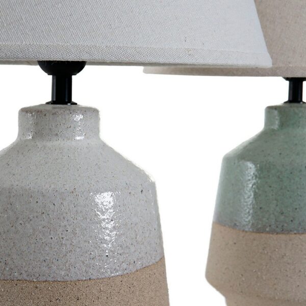 Настолна лампа DKD Home Decor Порцелан полиестер Многоцветен 240 V 50 W (2 pcs) (30 x 30 x 44 cm)