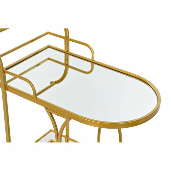 Serveerimislaud DKD Home Decor Огледало Златен Метал (58 x 37 x 76,5 cm)